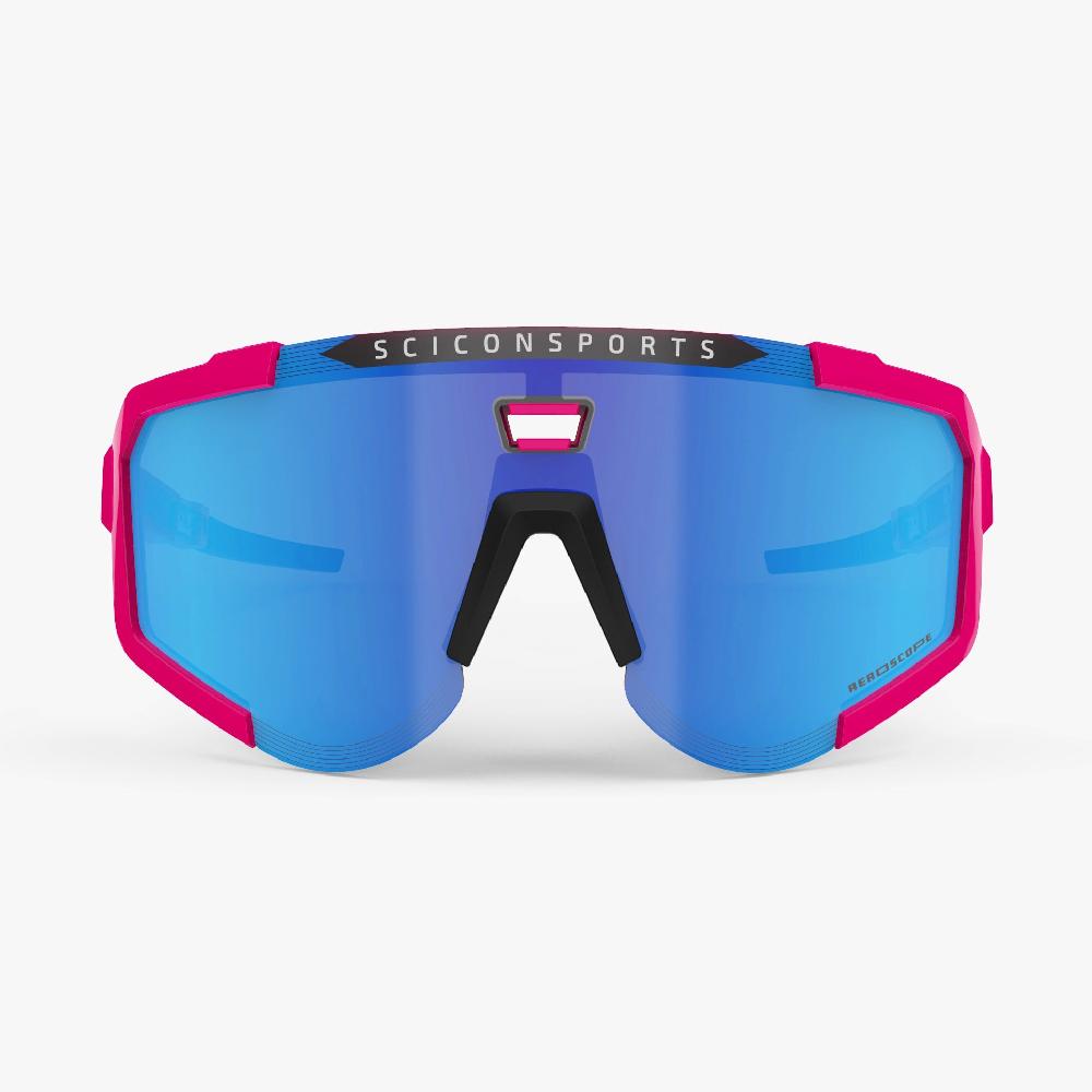 Scicon Occhiali Sportivi Aeroscope Rosa Fluo/Blu Sottocosto