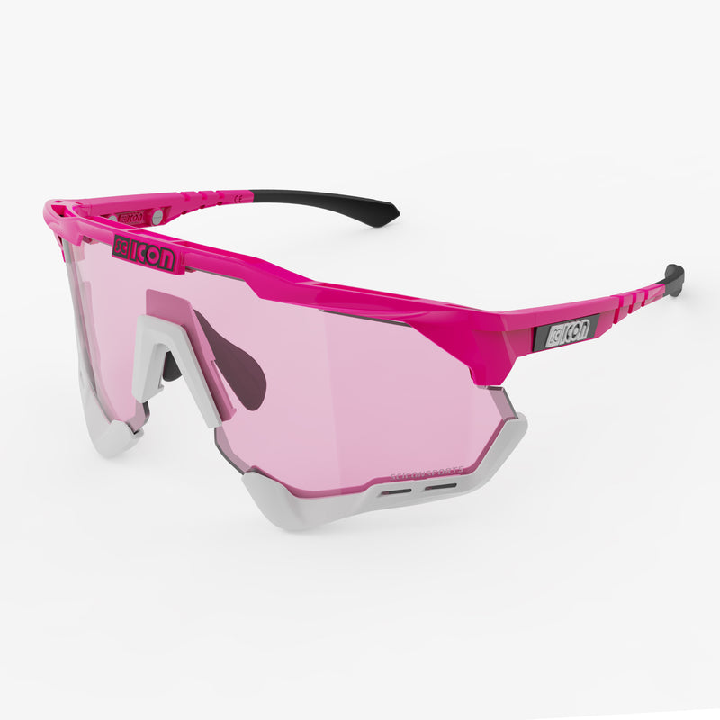Scicon Aeroshade XL Occhiali Ciclismo Rosa Fluo/Blu Convenienza
