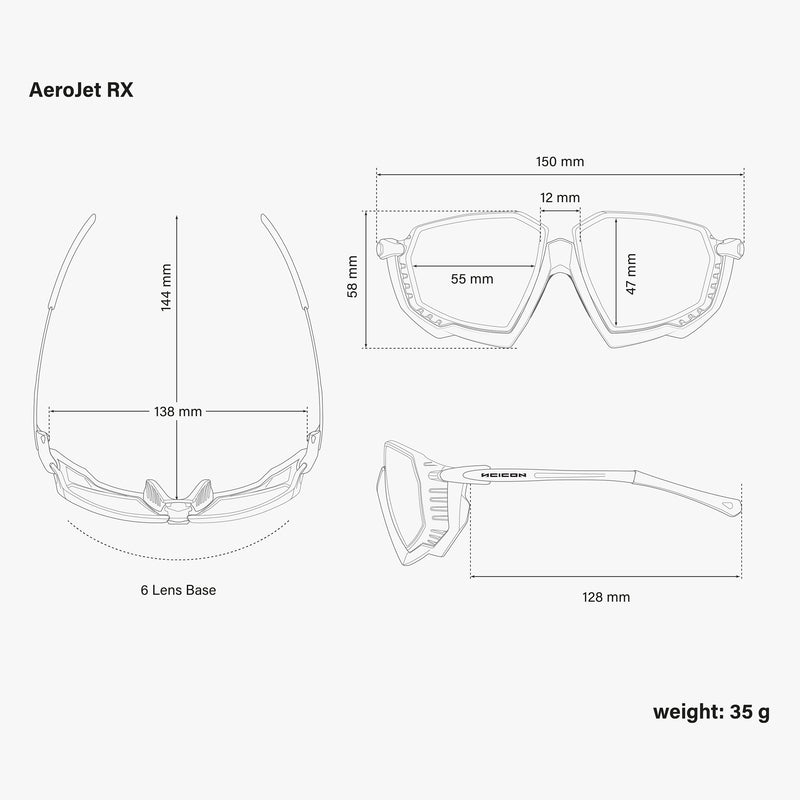 Scicon Aerojet Occhiale da vista per Ciclismo Bianco Saldi