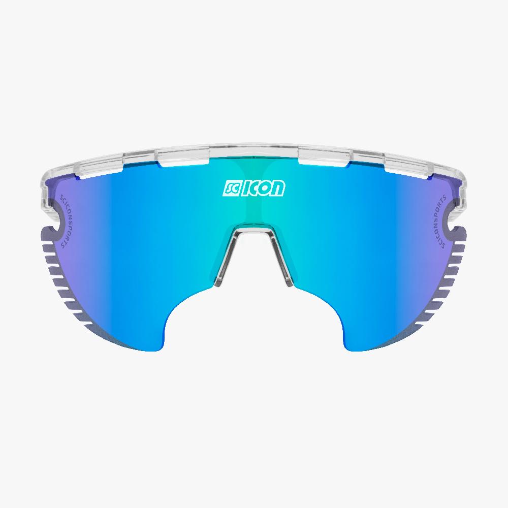 Scicon Occhiali Sportivi Aerowing Lamon Cristallo/Lente Blu Negozio