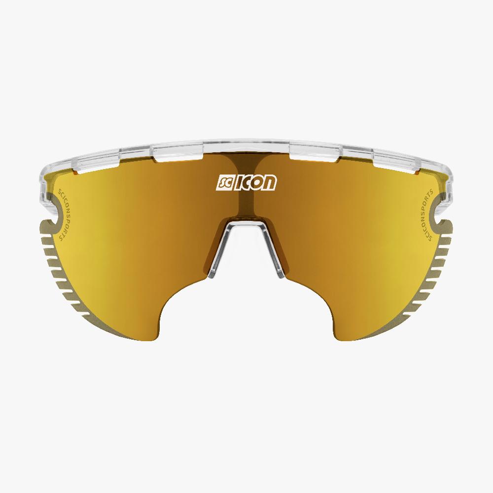 Scicon Occhiali Aerowing Lamon Cristallo/Lente Bronzo Specchiata Italy