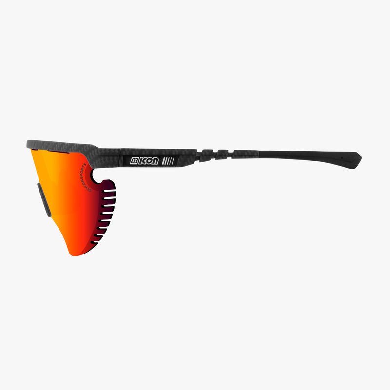 Scicon Occhiali Aerowing Lamon Carbon/Lente Rossa Specchiata Italia