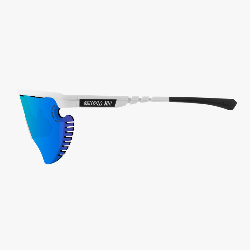 Scicon Occhiali Sportivi Aerowing Lamon Montatura Bianca/Lente Blu 2025