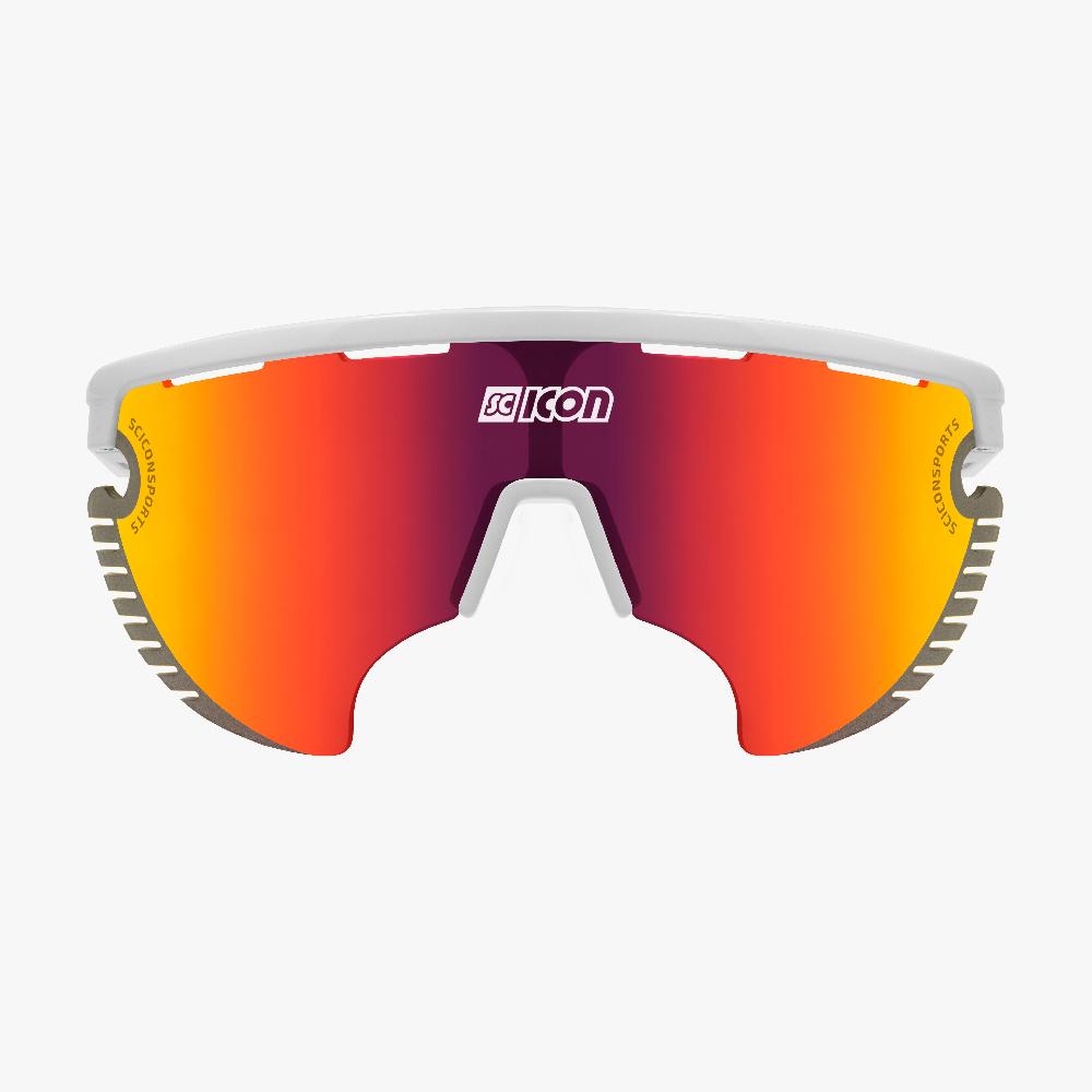 Scicon Occhiali Sportivi Aerowing Lamon Bianchi/Lente Rossa Specchiata Negozi Online