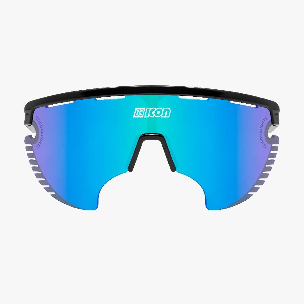 Scicon Occhiali Sportivi Aerowing Lamon Neri/ Lente Blu Specchiata Offerta