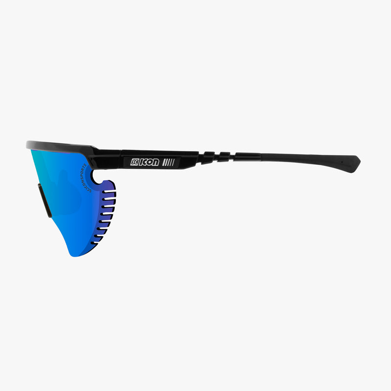 Scicon Occhiali Sportivi Aerowing Lamon Neri/ Lente Blu Specchiata Offerta