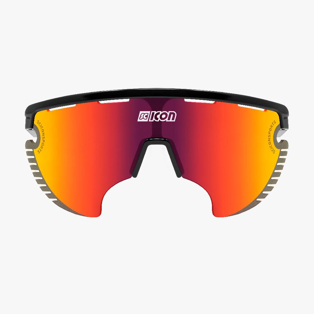 Scicon Occhiali Aerowing Lamon Montatura Nera/Lente Rossa Specchiata Economico