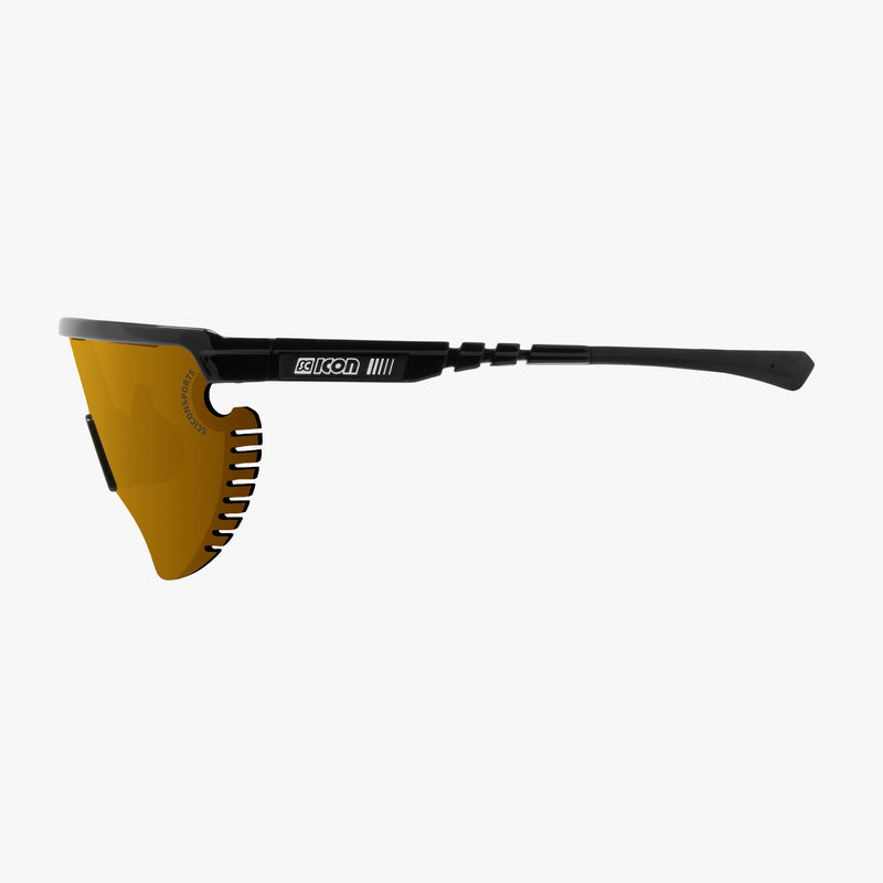 Scicon Occhiali Sportivi Aerowing Lamon Nera/Lente Bronzo Specchiata Moda