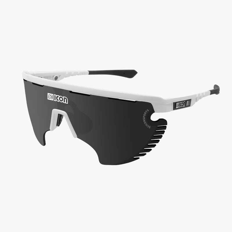 Scicon Occhiali Aerowing Lamon Bianchi/Lente Argento Specchiata Italia