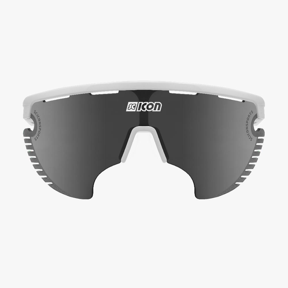 Scicon Occhiali Aerowing Lamon Bianchi/Lente Argento Specchiata Italia
