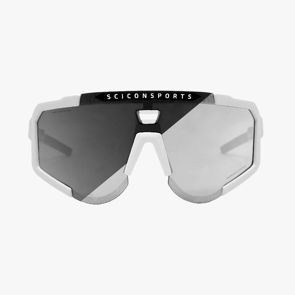 Scicon Occhiali Sportivi Aeroscope Bianco/Argento Moda