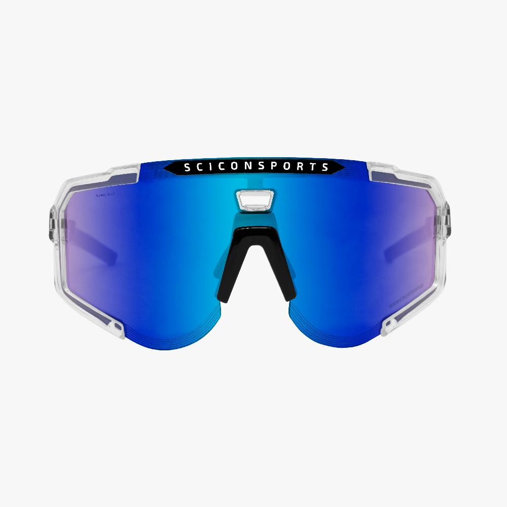 Scicon Occhiali Sportivi Aeroscope Cristallo/Blu Italy