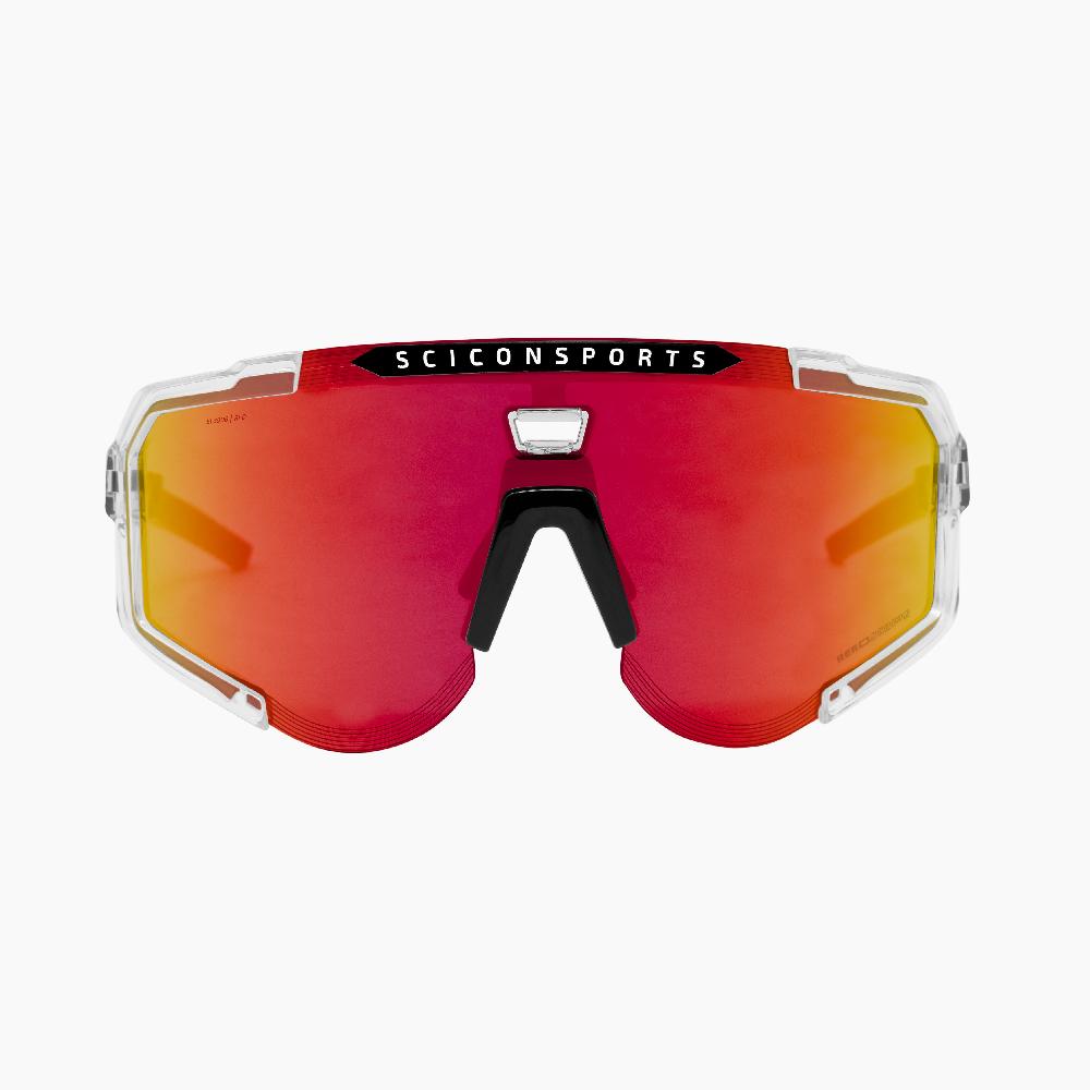 Scicon Occhiali Sportivi Aeroscope Cristallo/Rosso In Linea