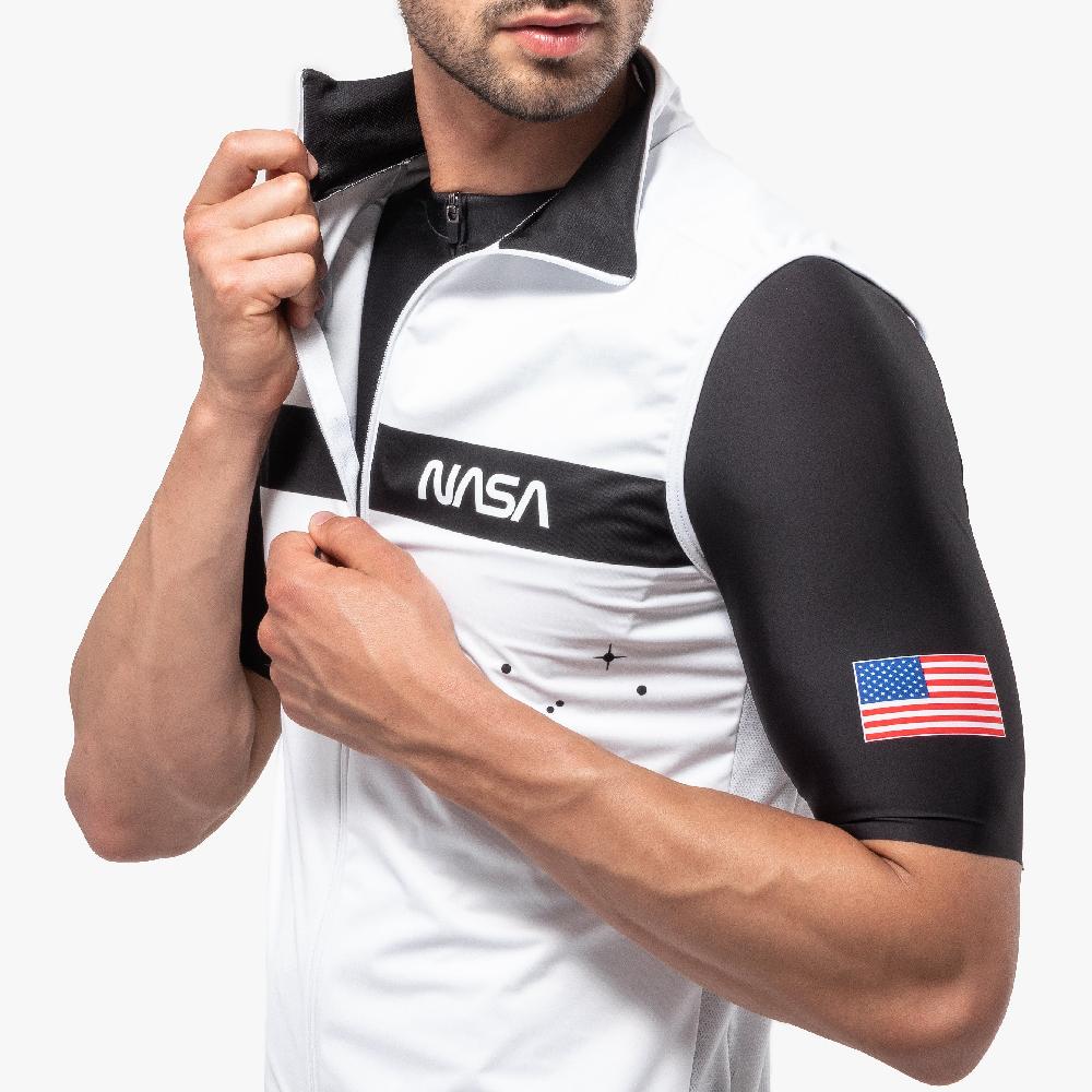Scicon Gilet Antivento Space Agency21 Bianco Fornitura limitata