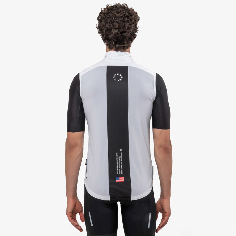 Scicon Gilet Antivento Space Agency21 Bianco Fornitura limitata