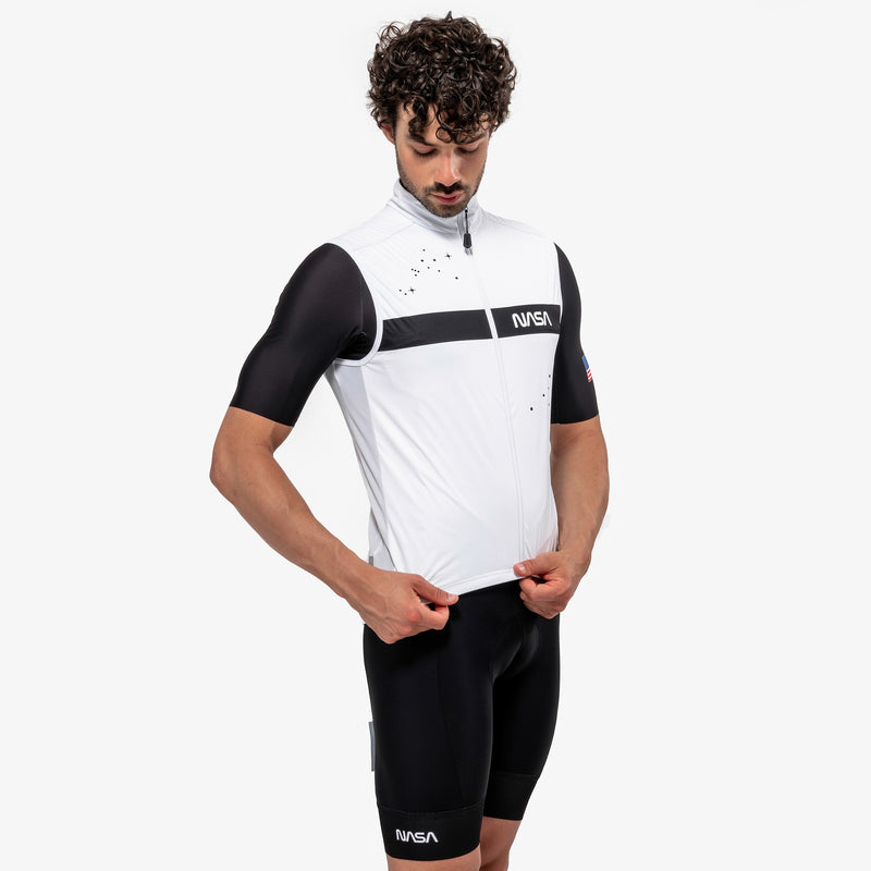 Scicon Gilet Antivento Space Agency21 Bianco Fornitura limitata