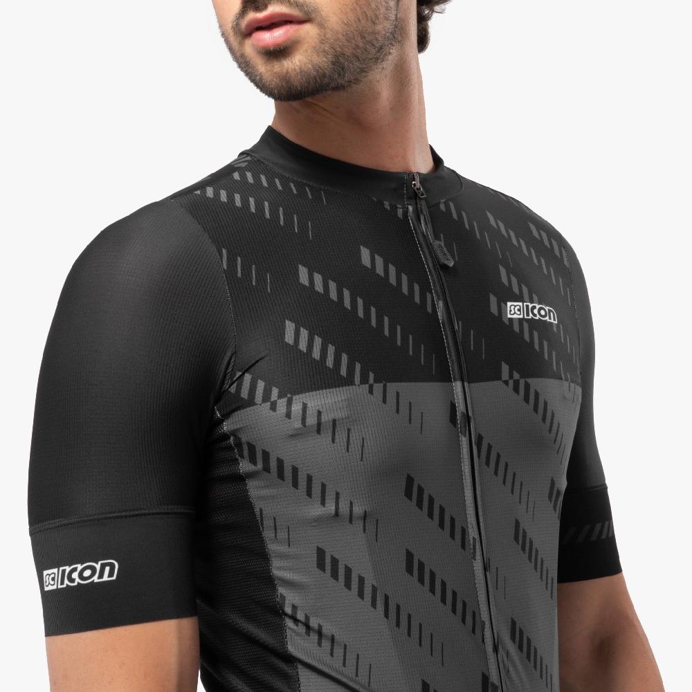 Scicon Maglia Ciclismo X-Over Reflex Nera/Antracite Enormi sconti