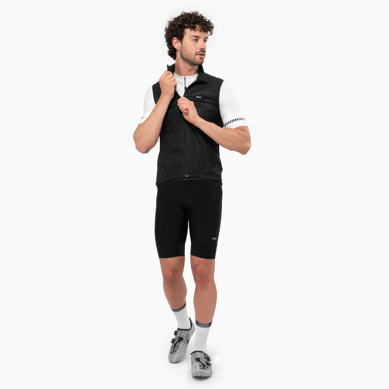 Scicon Gilet Antivento Ciclismo Nero Nuovo