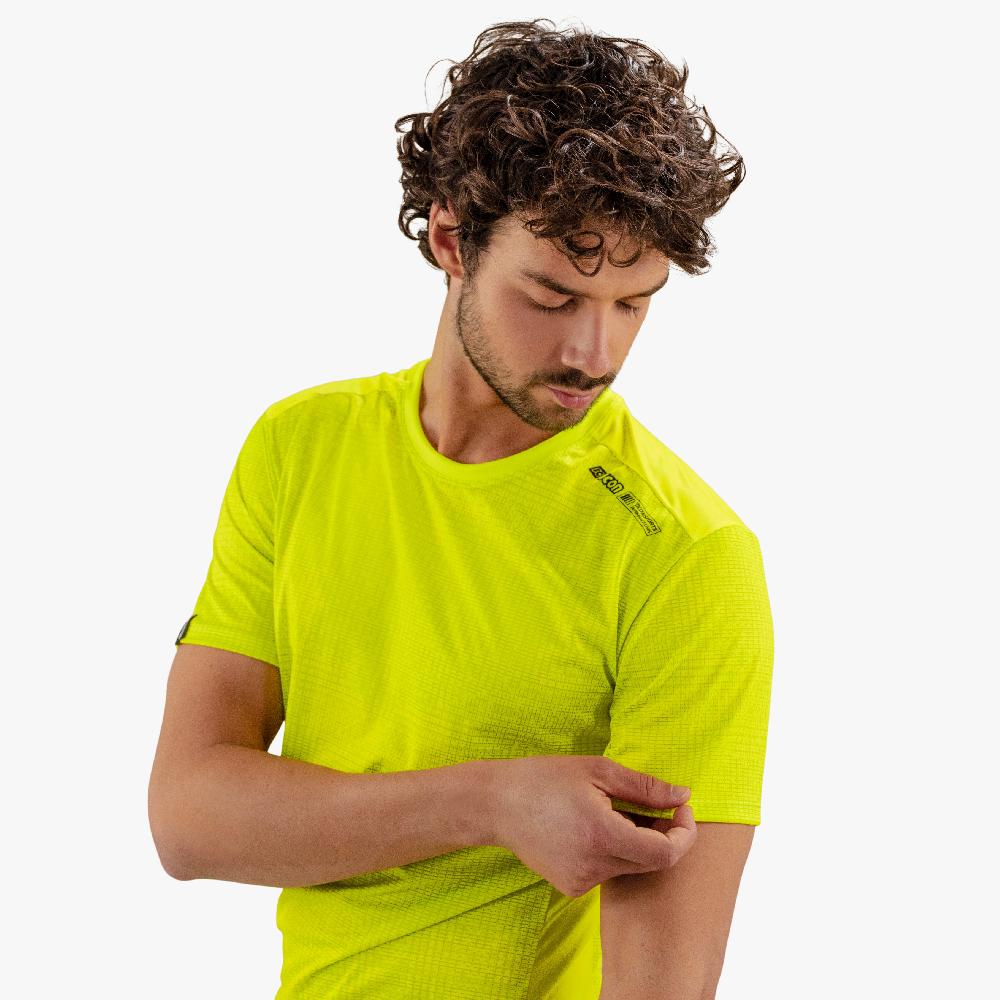 Scicon T-shirt Tecnica X-Over Gialla Fluorescente Qualità