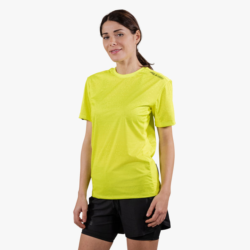 Scicon T-shirt Tecnica X-Over Gialla Fluorescente Qualità