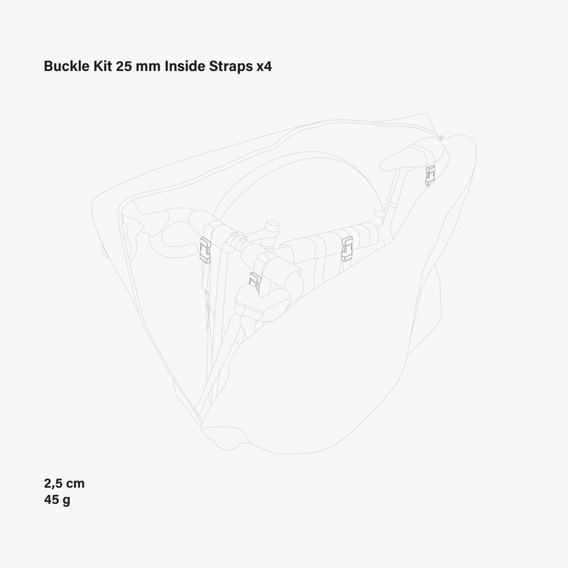 Scicon Fibbia 25 mm cinghia borsa Aerocomfort 3.0 Offerta speciale