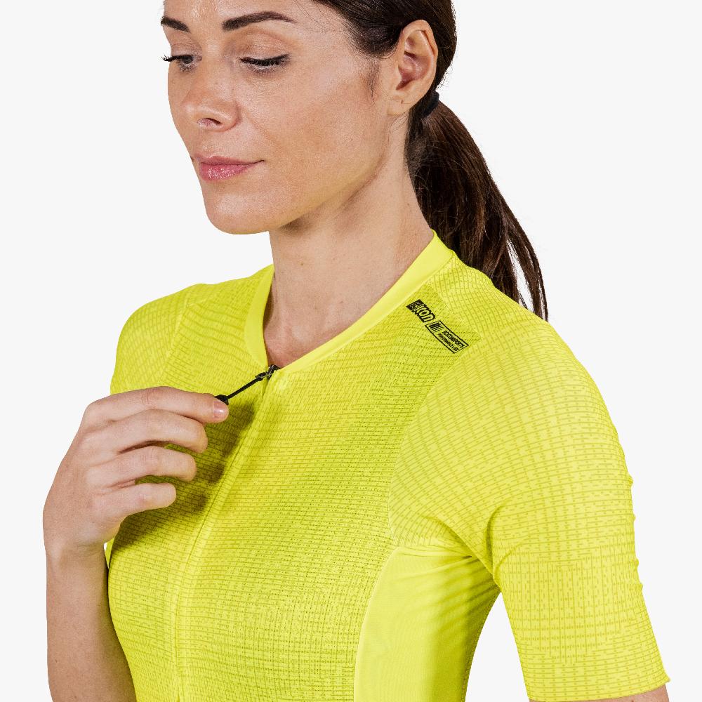 Scicon Maglia Ciclismo Donna 9.5- X-Over Gialla Online Outlet