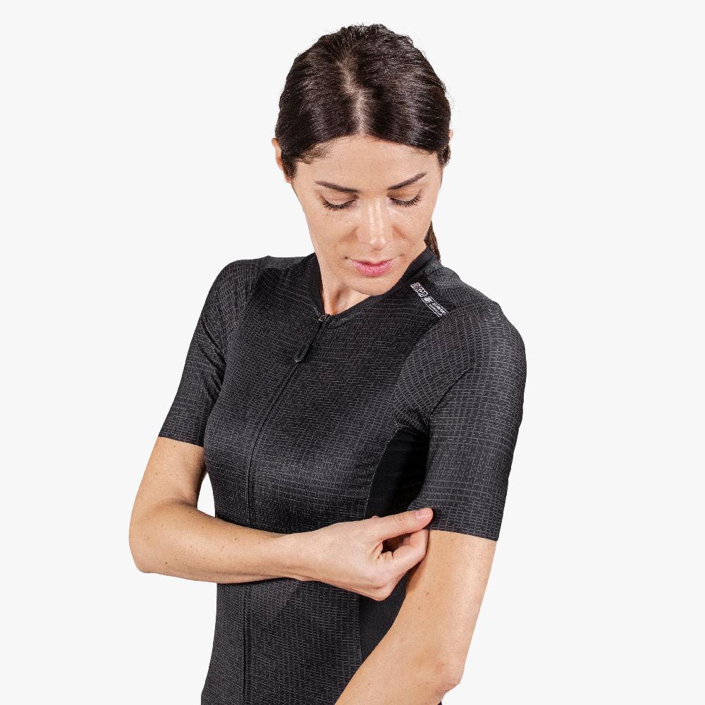 Scicon Maglia Ciclismo Donna 9.5- X-Over Nera Grandi sconti