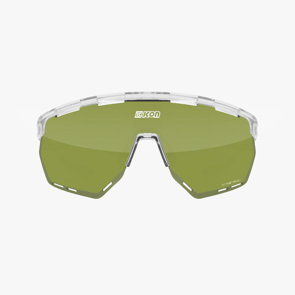 Scicon Occhiali Sportivi Aerowing Cristallo/Verde Super Saving Price