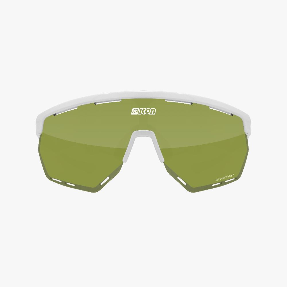 Scicon Occhiali Sportivi Aerowing Bianco/Verde Offerta settimanale