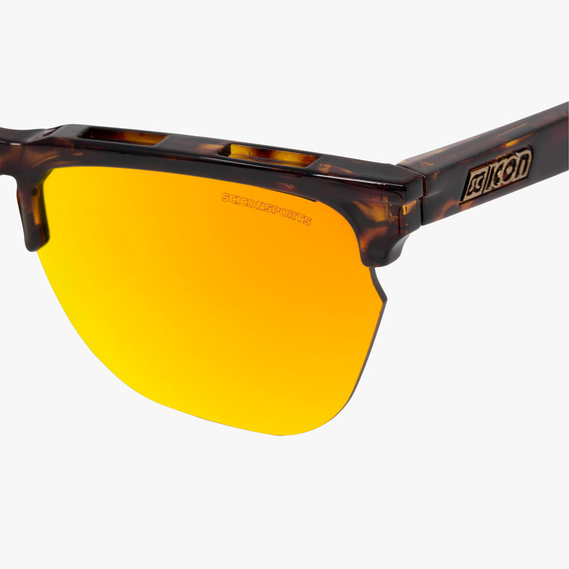 Scicon Occhiali da sole Gravel Tartarugati/Lenti Rosse Specchiate Esporta salva