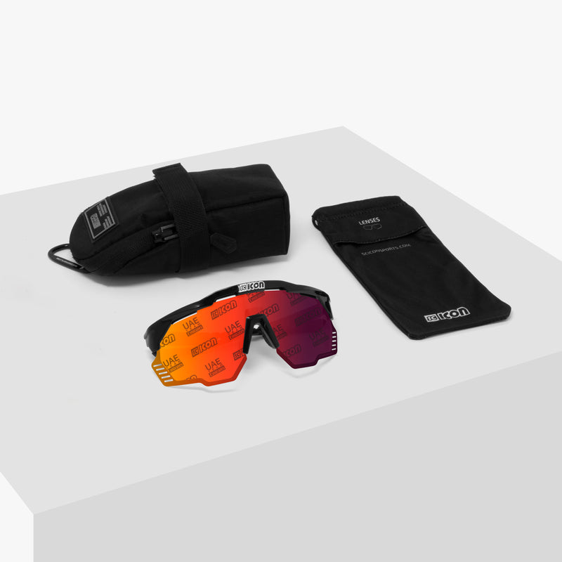 Scicon Occhiali Sportivi Aeroshade Kunken Nero Bianco/Lenti Rosse Fino al 50% di sconto