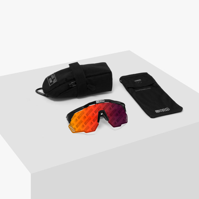 Scicon Occhiali Sportivi Aeroshade Kunken Carbon Opaco/Lenti Rosse Fino al 60% di sconto