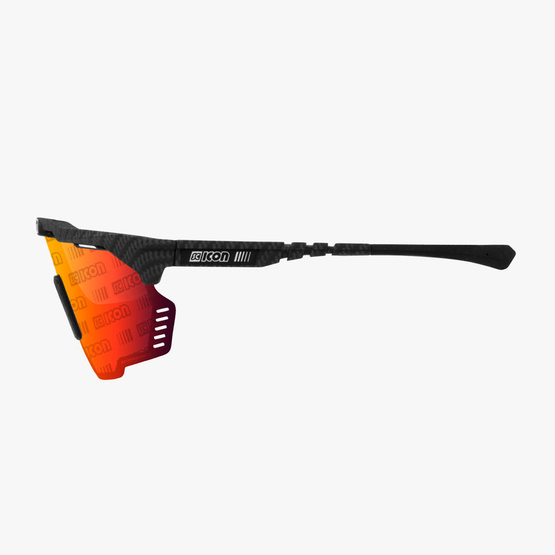 Scicon Occhiali Sportivi Aeroshade Kunken Carbon Opaco/Lenti Rosse Fino al 60% di sconto
