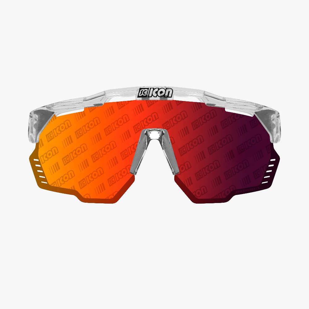 Scicon Occhiali Sportivi Aeroshade Kunken Cristallo/Lenti Rosse Only for today