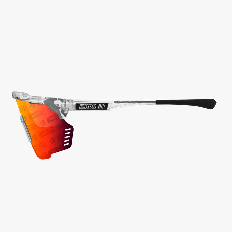 Scicon Occhiali Sportivi Aeroshade Kunken Cristallo/Lenti Rosse Only for today