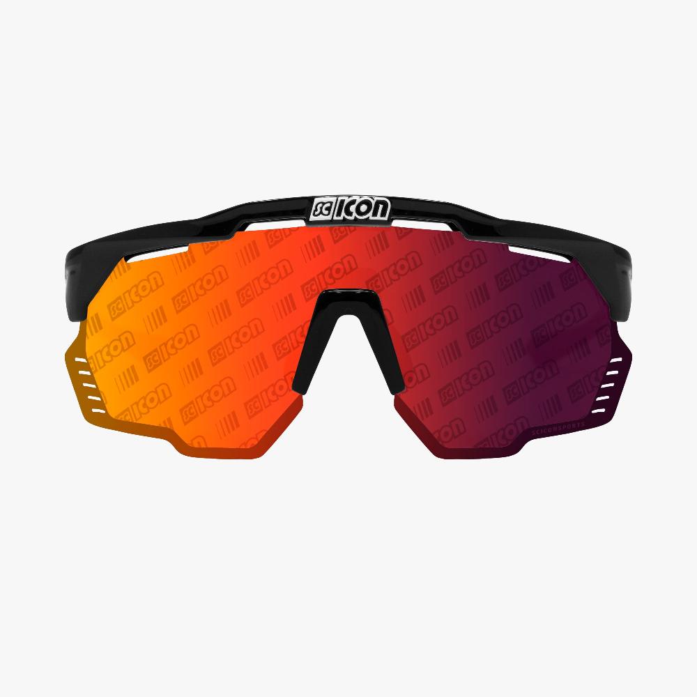 Scicon Occhiali Sportivi Aeroshade Kunken Nero/Rosso Offerta speciale della fabbrica