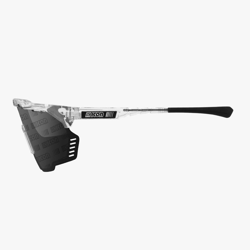 Scicon Occhiali Sportivi Aeroshade Kunken Cristallo/Lenti Argento Solo un giorno rimasto