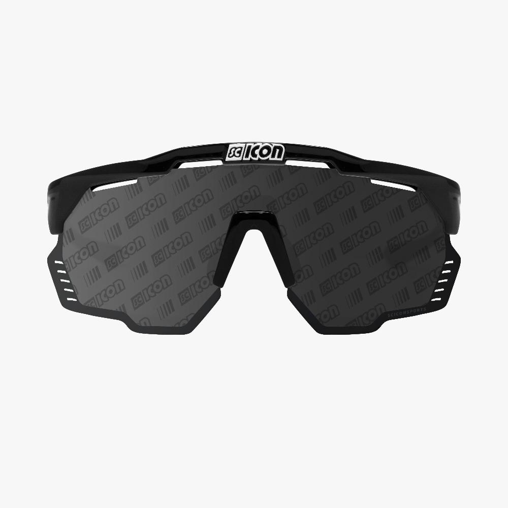 Scicon Occhiali Sportivi Aeroshade Kunken Nero/Lenti Argento Super sconto