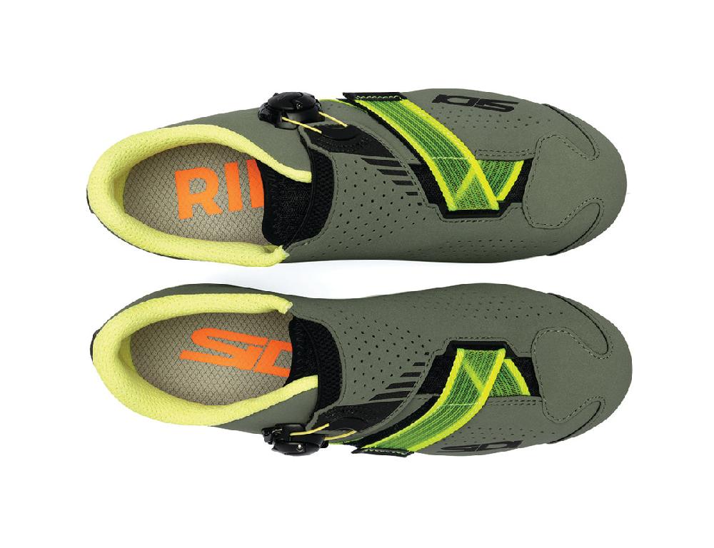 Sidi MTB AERTIS - military - yellow / Regular / 36 Spedizione Gratuita