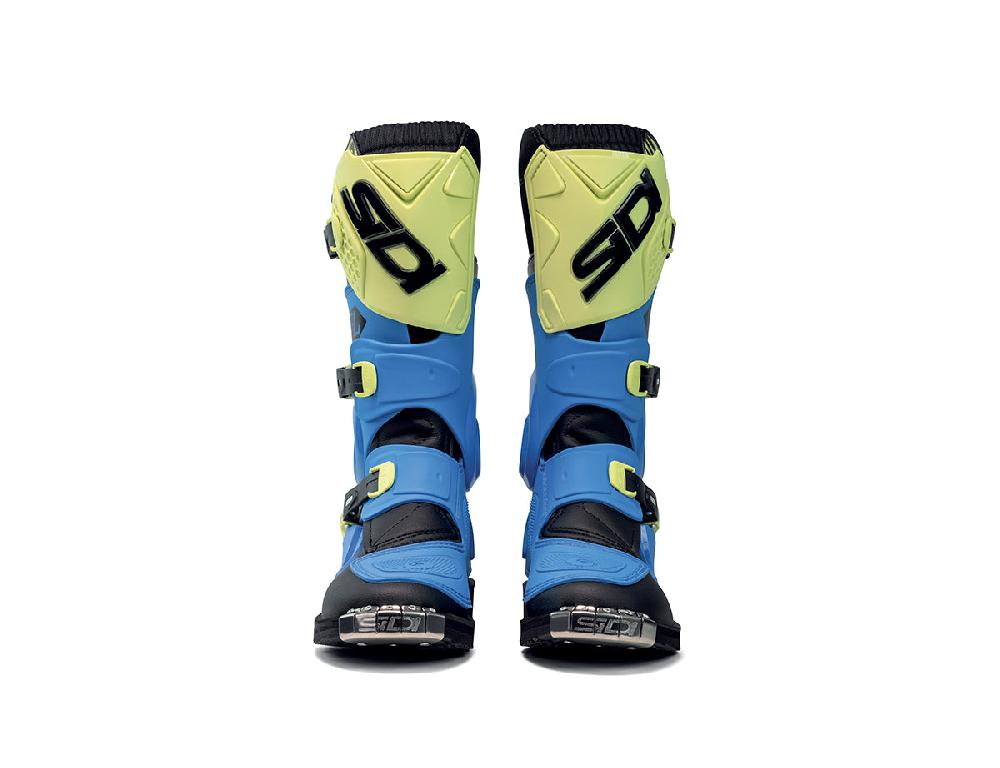 Sidi FLAME - light blue - lime - black / Regular / 32 In Linea