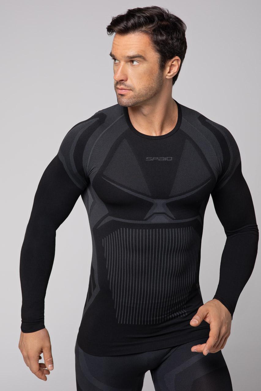 Spaio SPAIO MAGLIA M/L TERMOATTIVA "CONFIDENCE" NERO/GRIGIO Soddisfazione Garantita