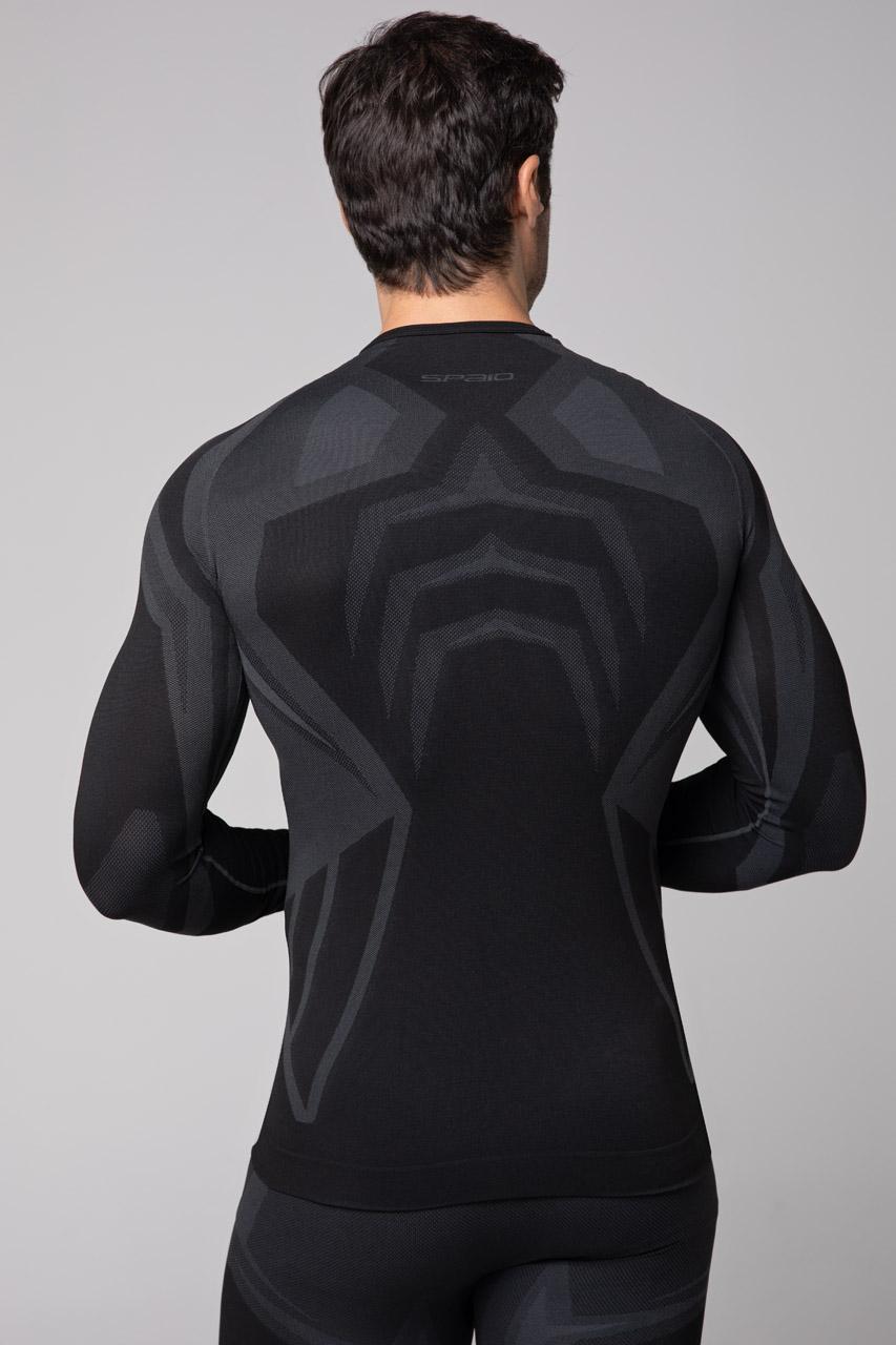 Spaio SPAIO MAGLIA M/L TERMOATTIVA "CONFIDENCE" NERO/GRIGIO Soddisfazione Garantita