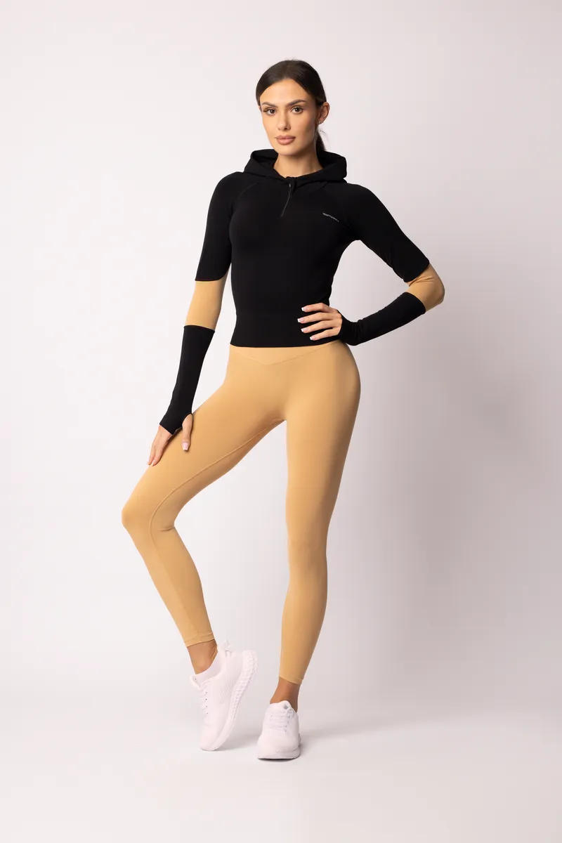 Spaio SPAIO FELPA ADAPT – DOUBLE COLOUR ICED CAFFEE/BLACK Fino Al -60%