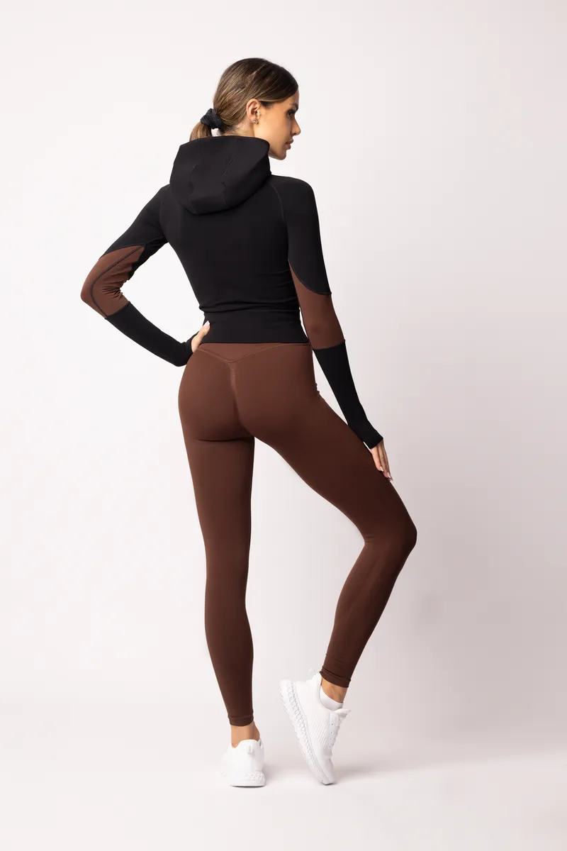 Spaio SPAIO FELPA ADAPT – DOUBLE COLOUR COFFEE/BLACK Shopping Online