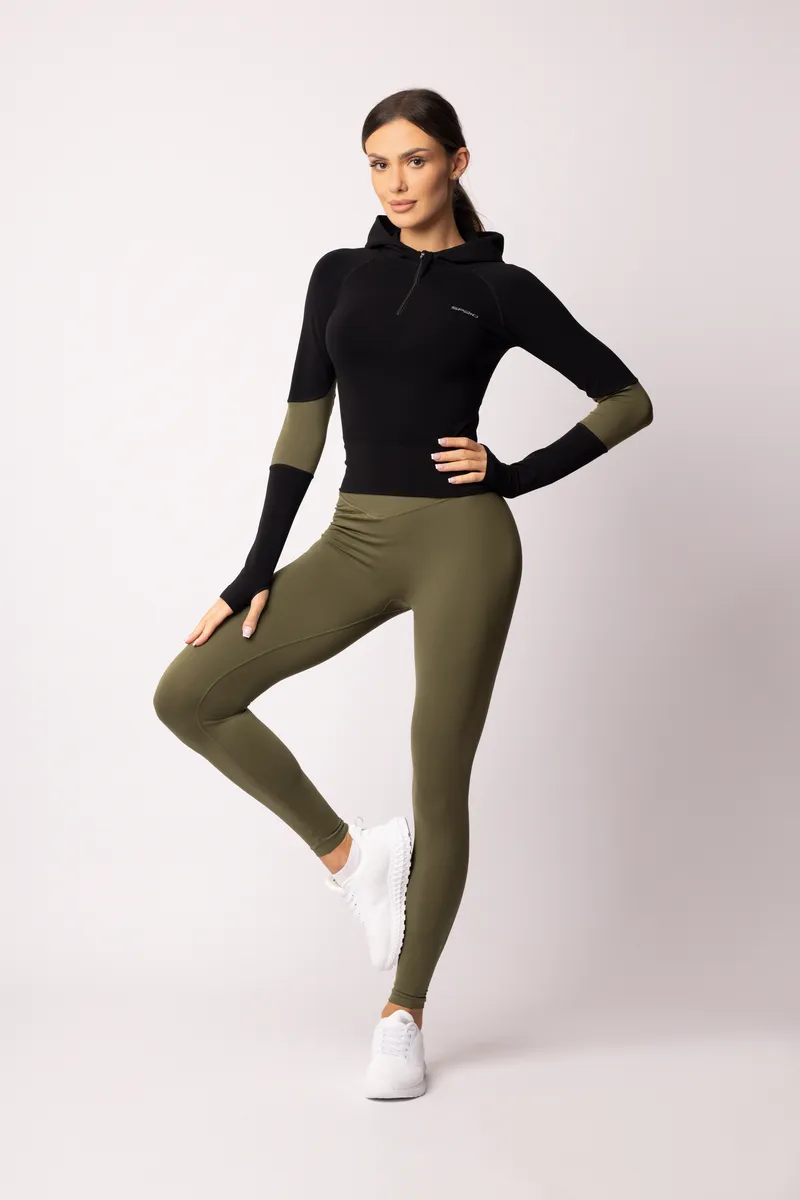 Spaio SPAIO FELPA ADAPT – DOUBLE COLOUR KHAKI/BLACK Affare Del Giorno