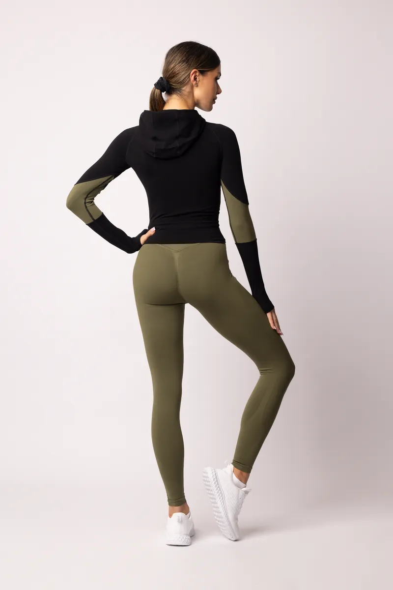 Spaio SPAIO FELPA ADAPT – DOUBLE COLOUR KHAKI/BLACK Affare Del Giorno