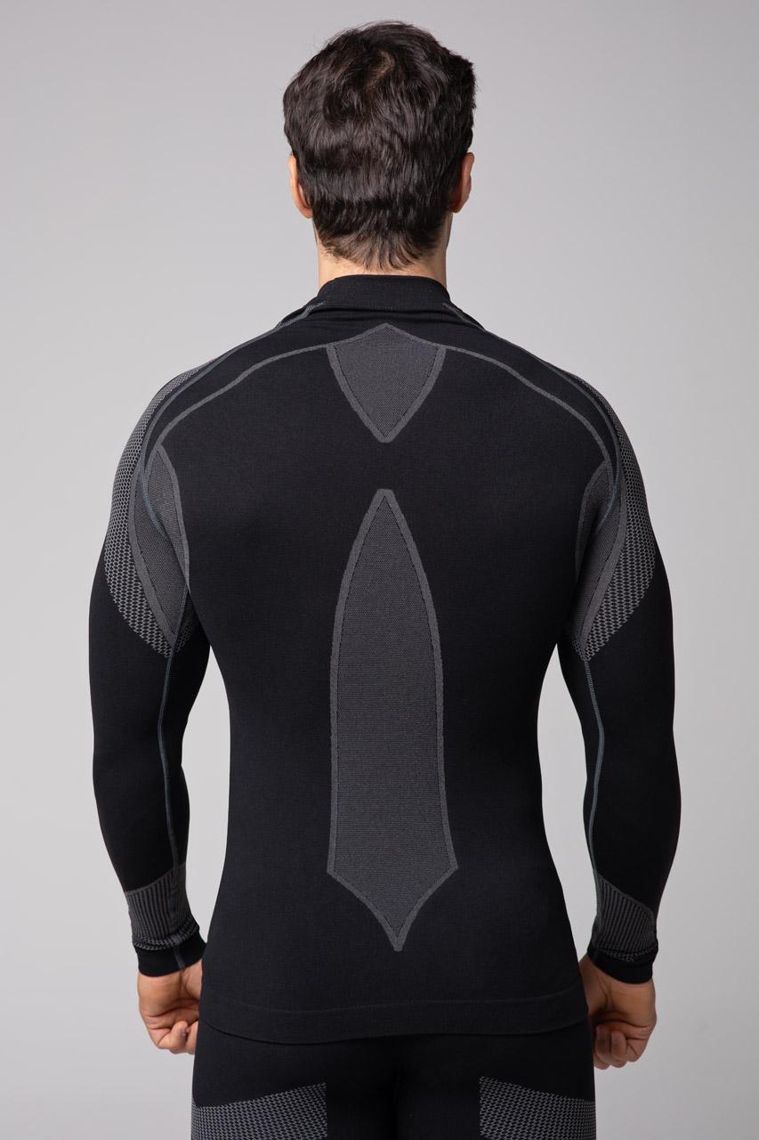 Spaio SPAIO MAGLIETTA TERMOATTIVA CON MANICHE LUNGHE THERMO-EVO UOMO NERO/GRIGIO Moda