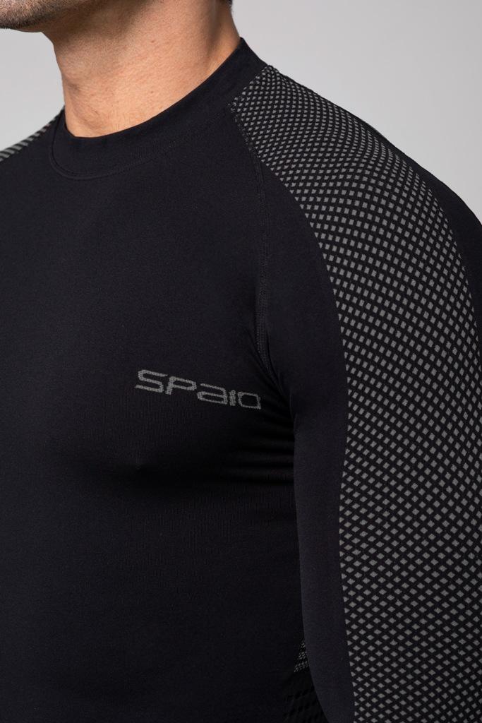 Spaio SPAIO MAGLIA M/L TERMOATTIVA "FIERCE" NERO/GRIGIO Italia