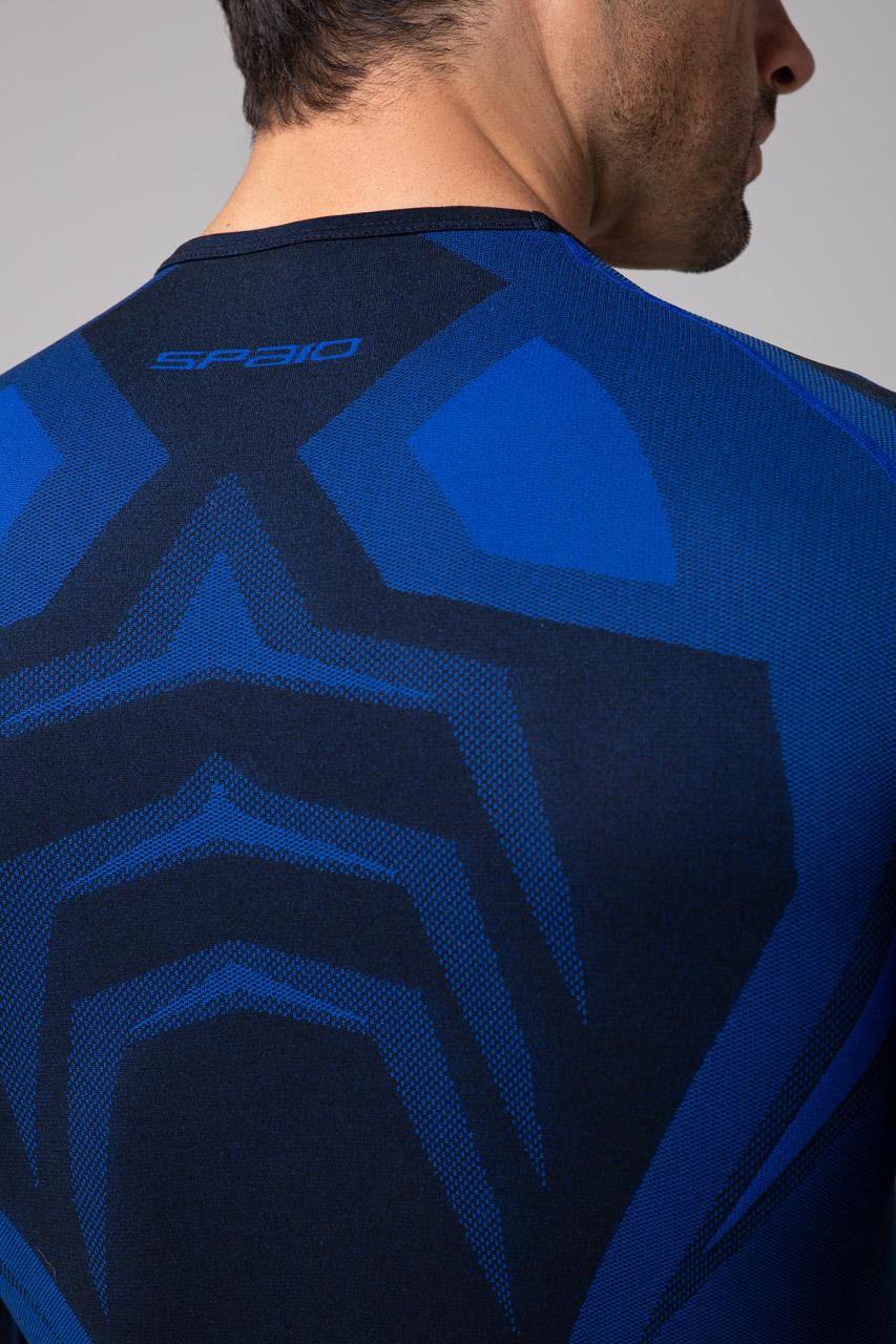 Spaio SPAIO MAGLIA M/L TERMOATTIVA "CONFIDENCE" NERO/ROYAL BLUE Promozione