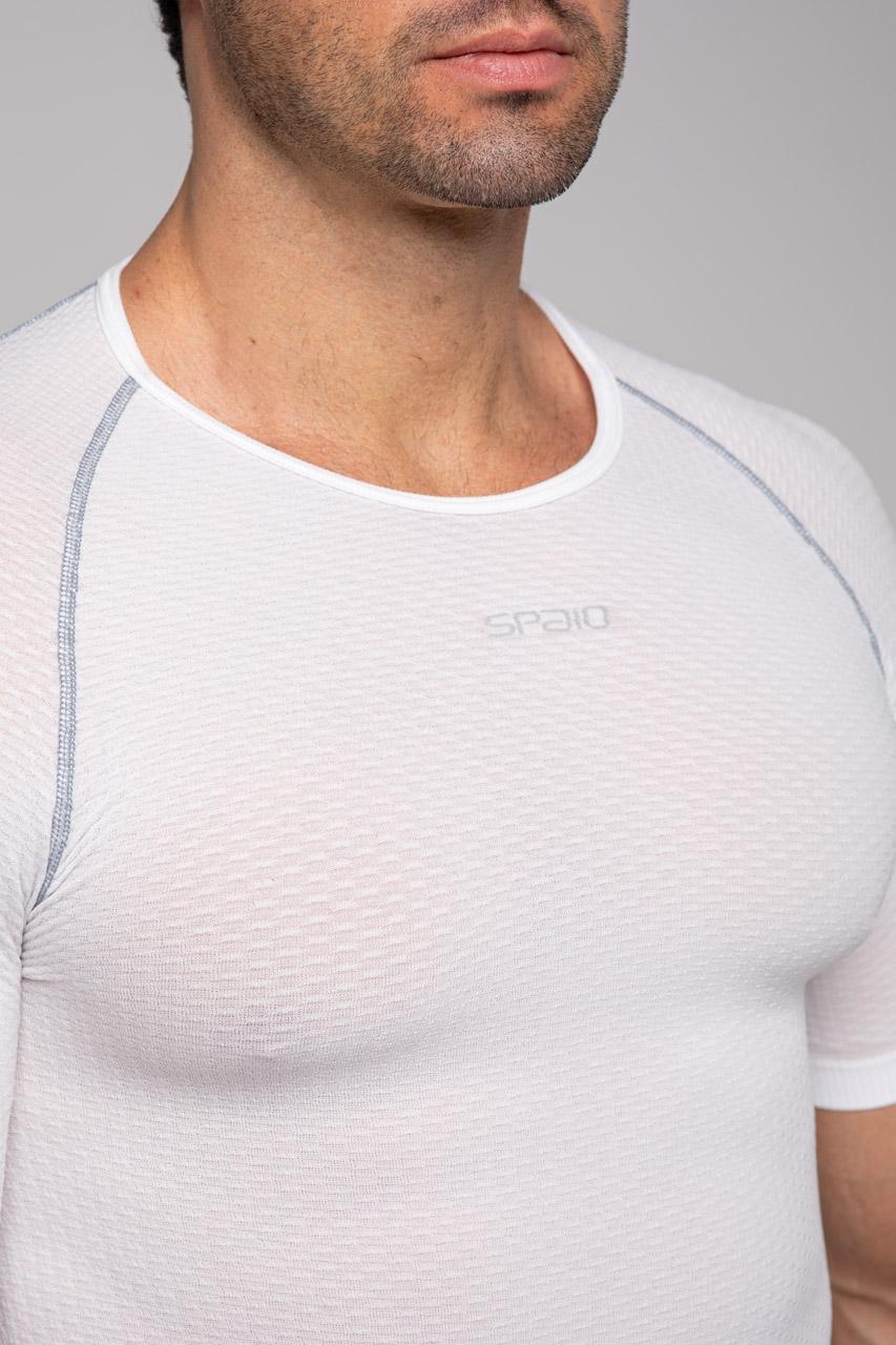 Spaio SPAIO CAMICIA TERMOATTIVA CON MANICHE CORTE BREATH BIANCO Spedizione Gratuita